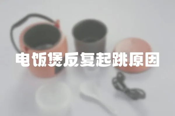 電飯煲反復起跳原因