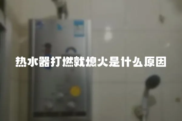 熱水器打燃就熄火是什么原因