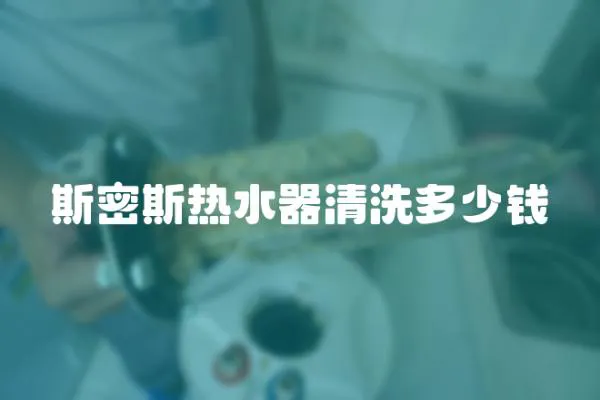 斯密斯熱水器清洗多少錢