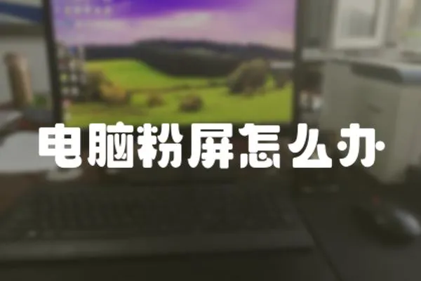 電腦粉屏怎么辦