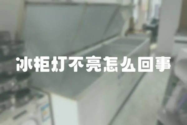冰柜燈不亮怎么回事