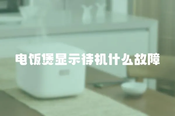 電飯煲顯示待機什么故障