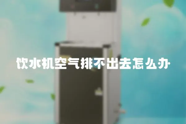 飲水機空氣排不出去怎么辦