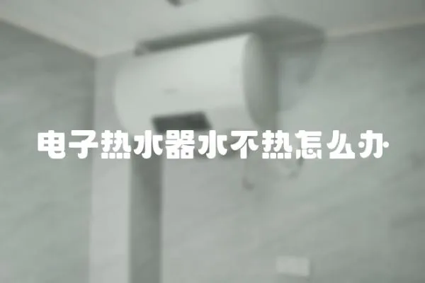 電子熱水器水不熱怎么辦