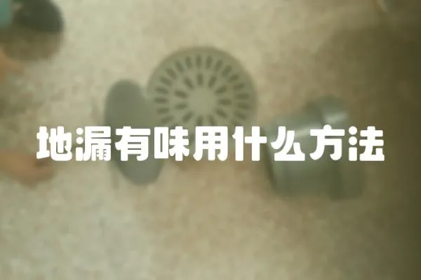 地漏有味用什么方法