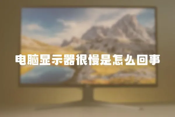 電腦顯示器很慢是怎么回事