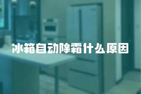 冰箱自動(dòng)除霜什么原因