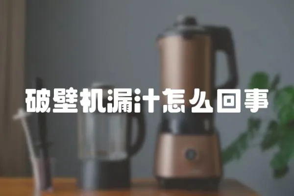 破壁機漏汁怎么回事