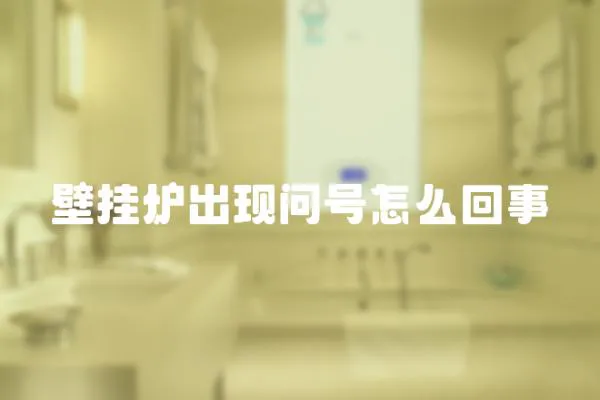 壁掛爐出現問號怎么回事