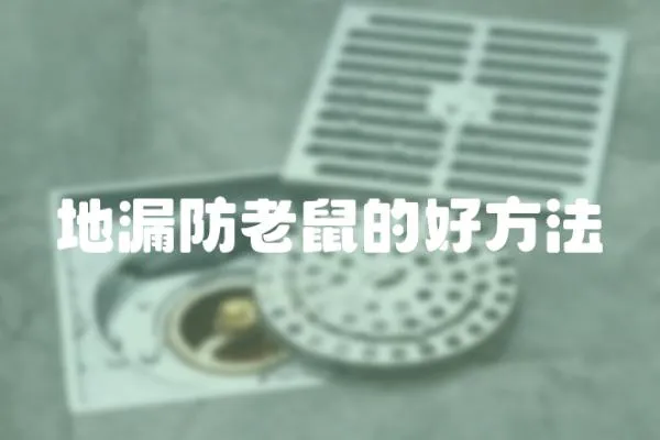 地漏防老鼠的好方法