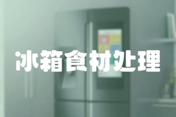 冰箱食材處理