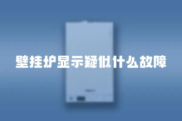 壁掛爐顯示疑似什么故障