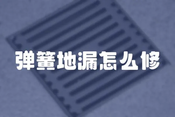 彈簧地漏怎么修