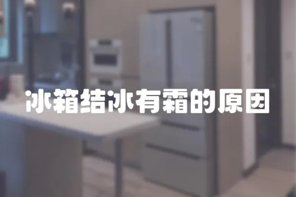 冰箱結(jié)冰有霜的原因