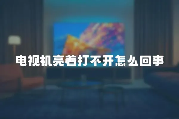 電視機亮著打不開怎么回事