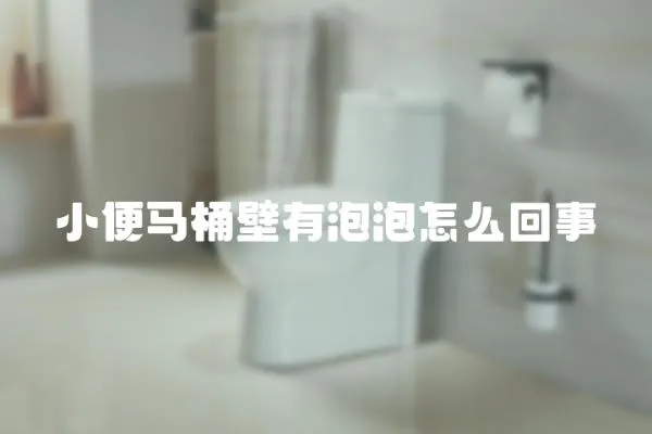 小便馬桶壁有泡泡怎么回事