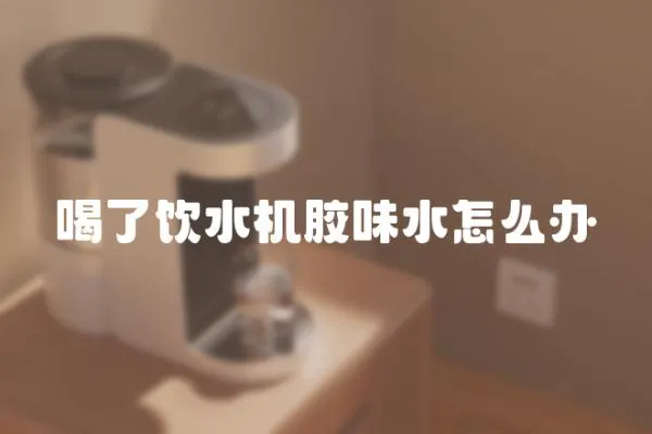 喝了飲水機膠味水怎么辦