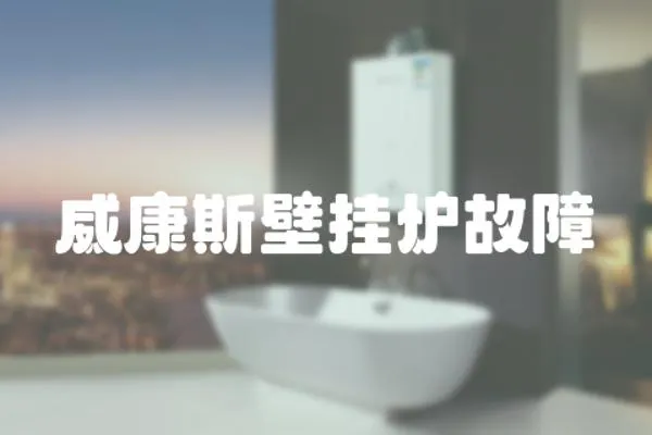 威康斯壁掛爐故障