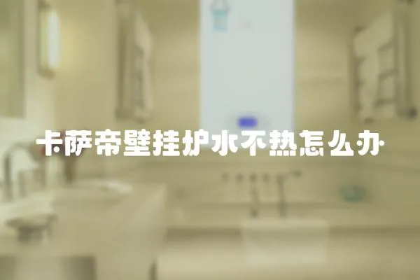 卡薩帝壁掛爐水不熱怎么辦