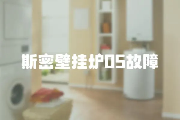斯密壁掛爐05故障