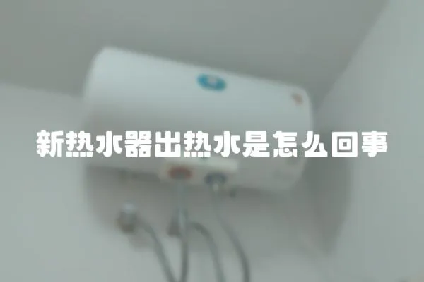 新熱水器出熱水是怎么回事