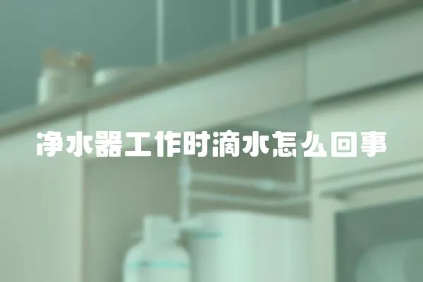 凈水器工作時滴水怎么回事