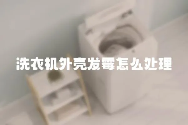 洗衣機外殼發霉怎么處理