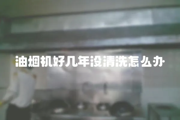 油煙機好幾年沒清洗怎么辦