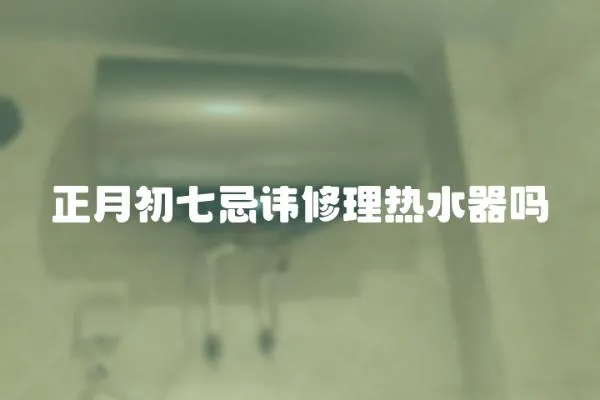 正月初七忌諱修理熱水器嗎