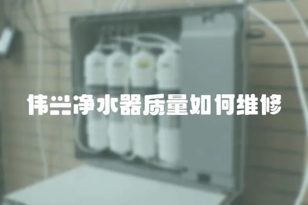 偉興凈水器質量如何維修
