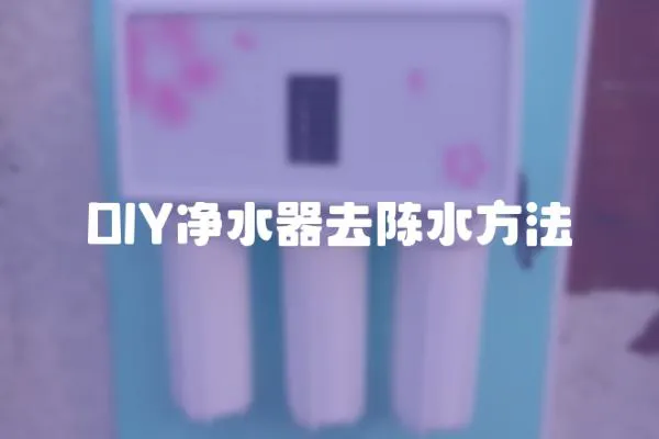 DIY凈水器去陳水方法