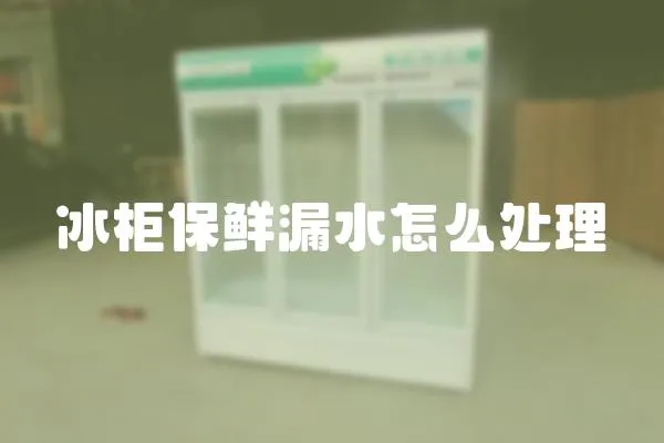 冰柜保鮮漏水怎么處理