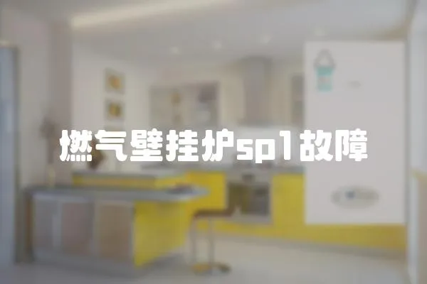 燃氣壁掛爐sp1故障