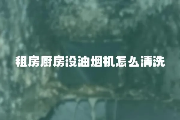 租房廚房沒油煙機怎么清洗