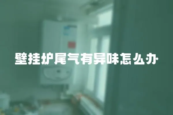 壁掛爐尾氣有異味怎么辦