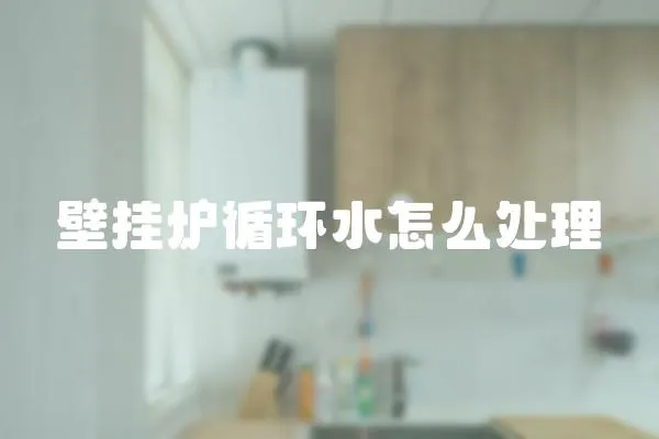 壁掛爐循環(huán)水怎么處理