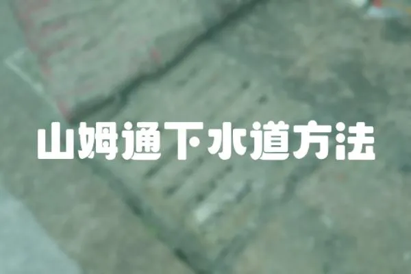 山姆通下水道方法