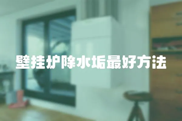 壁掛爐除水垢最好方法