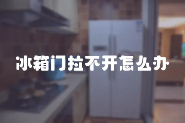 冰箱門拉不開怎么辦