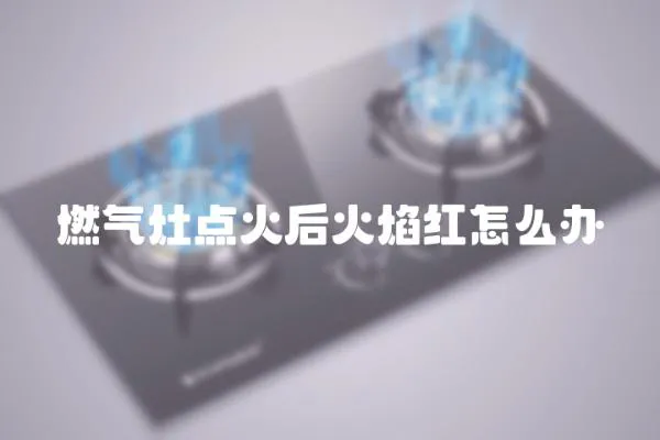 燃氣灶點火后火焰紅怎么辦