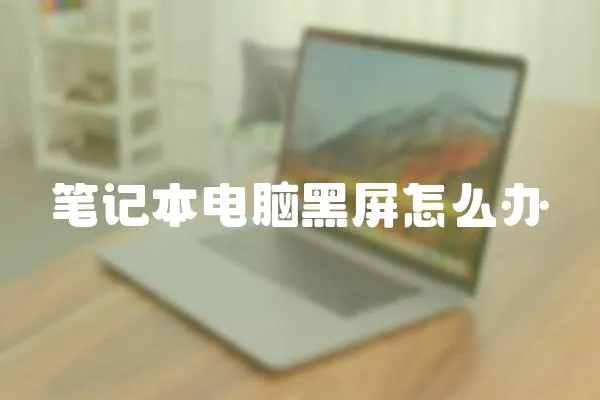 筆記本電腦黑屏怎么辦