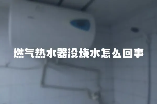 燃氣熱水器沒燒水怎么回事