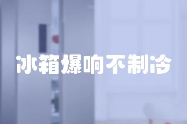 冰箱爆響不制冷