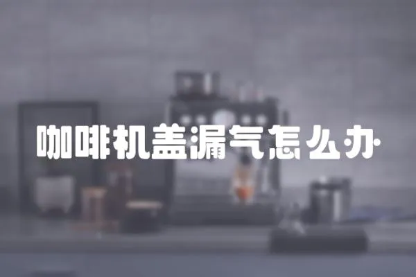咖啡機蓋漏氣怎么辦