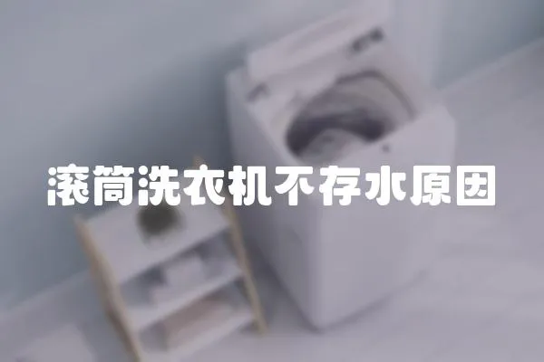 滾筒洗衣機不存水原因