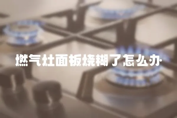 燃氣灶面板燒糊了怎么辦