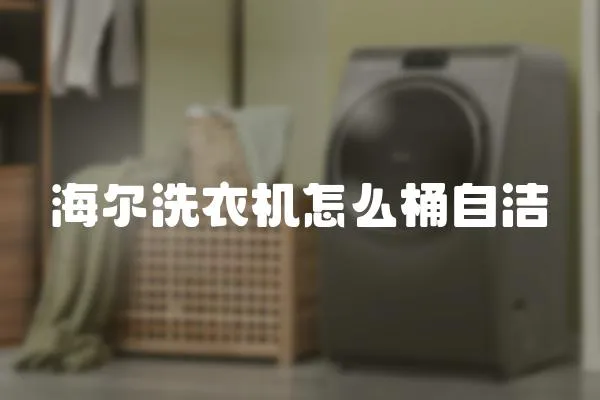 海爾洗衣機(jī)怎么桶自潔