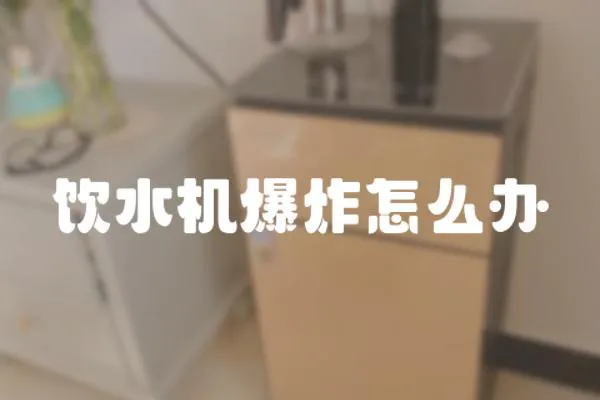 飲水機爆炸怎么辦
