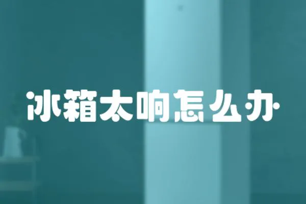 冰箱太響怎么辦