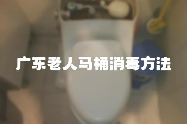 廣東老人馬桶消毒方法